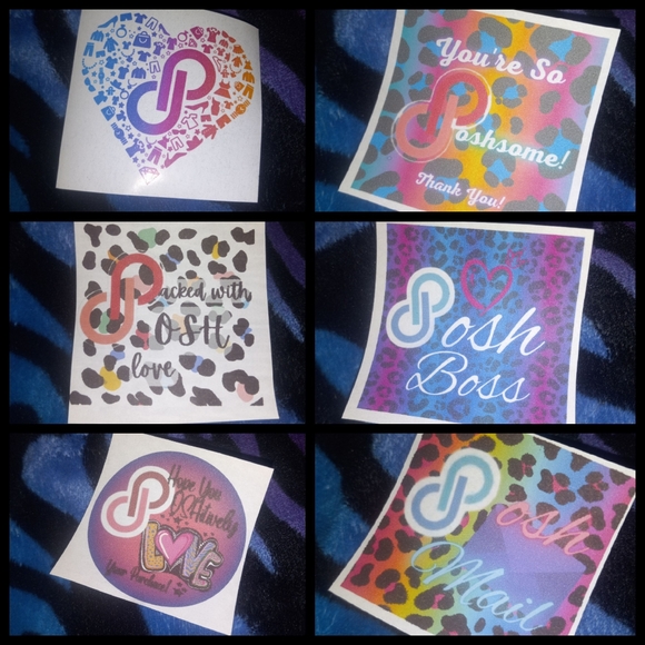 POSH Order Stickers and Thank You Note Varitey Lot 90 Pieces - Picture 1 of 16